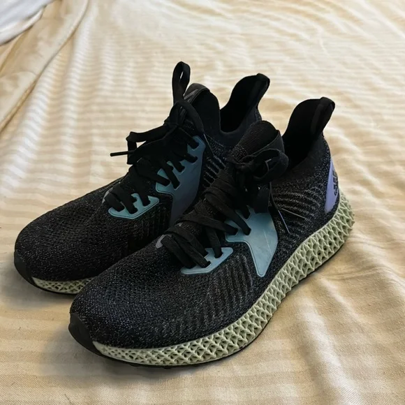adidas gazelle silver green womens Adidas Alphaedge 4D Men's Shoes Core Black-Glory Blue-Collegiate Purpl main image 1